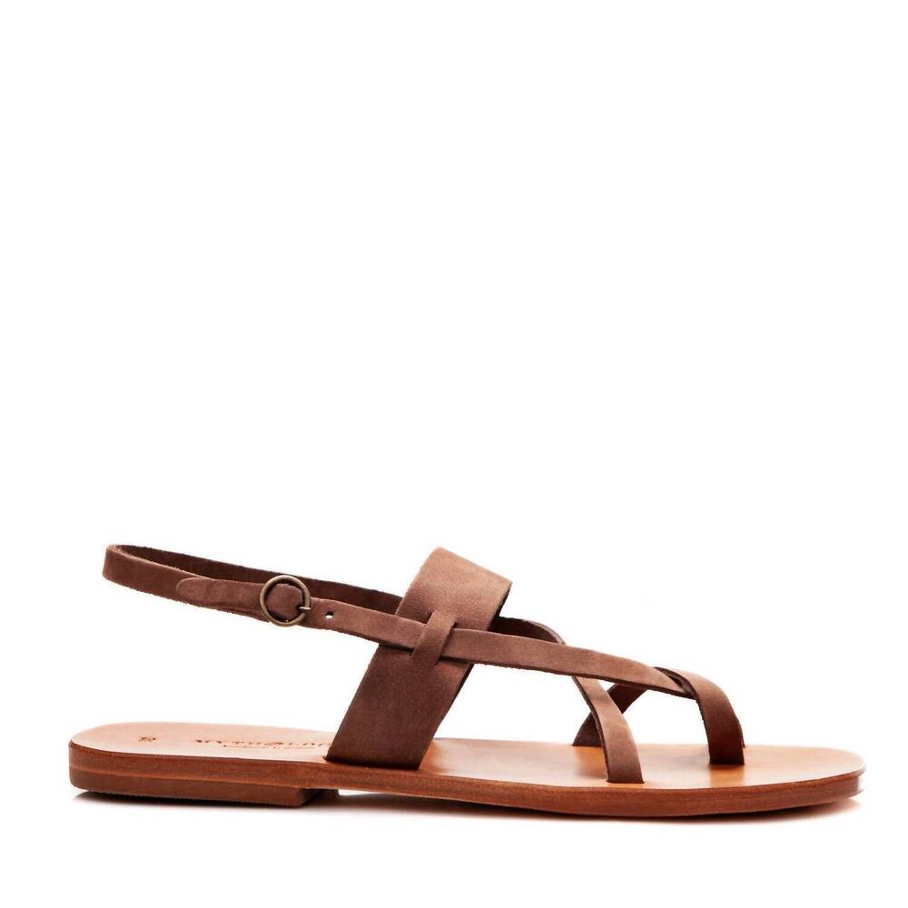 NEW MYTHOLOGIA women's rhea sandal in toffee
